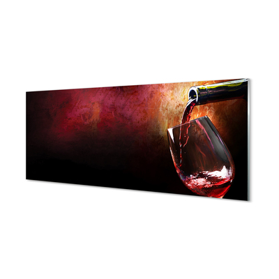 Quadro in vetro acrilico Vino rosso