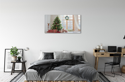 Quadro acrilico Regali degli alberi di Natale