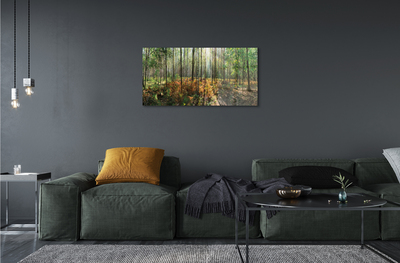 Quadro acrilico Birch Tree Forest