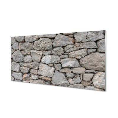 Quadro acrilico Parete muro di pietra