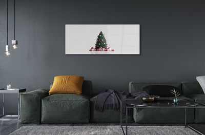 Quadro su vetro acrilico Decorazioni per regali degli alberi di Natale