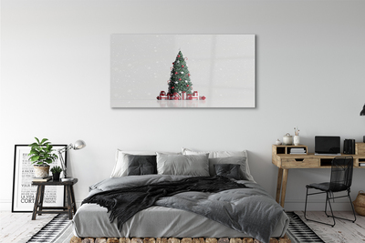 Quadro su vetro acrilico Decorazioni per regali degli alberi di Natale