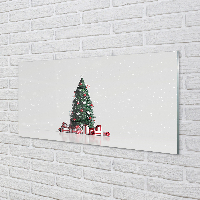 Quadro su vetro acrilico Decorazioni per regali degli alberi di Natale