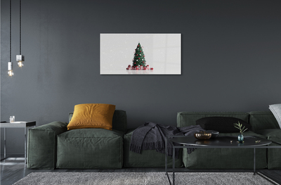 Quadro su vetro acrilico Decorazioni per regali degli alberi di Natale