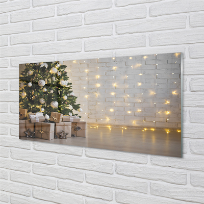 Quadro vetro acrilico Decorazioni per regali degli alberi di Natale