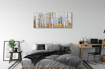 Quadro acrilico Birch autunnale