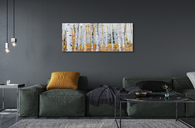 Quadro acrilico Birch autunnale