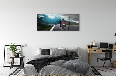 Quadro acrilico Motociclista di montagna caro uomo paradiso