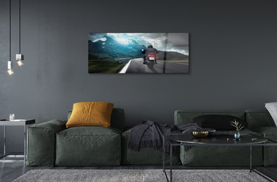 Quadro acrilico Motociclista di montagna caro uomo paradiso