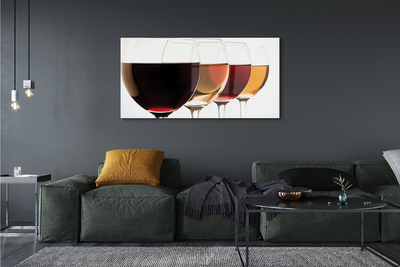 Quadro acrilico Bicchieri di vino