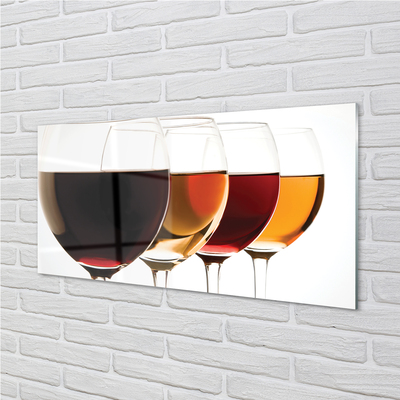 Quadro acrilico Bicchieri di vino