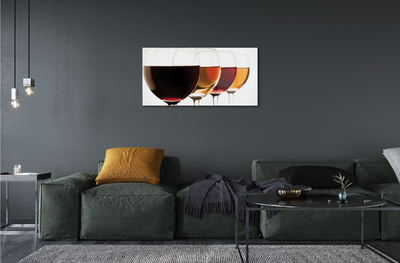 Quadro acrilico Bicchieri di vino