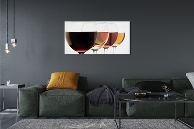 Quadro acrilico Bicchieri di vino