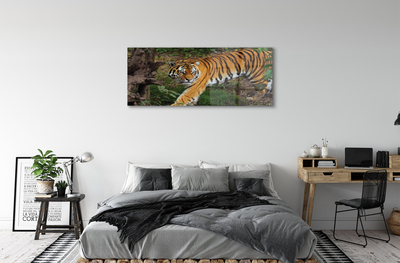 Quadro acrilico Foresta di tigre