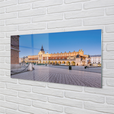 Quadro in vetro acrilico Tone tramonto di Cracovia