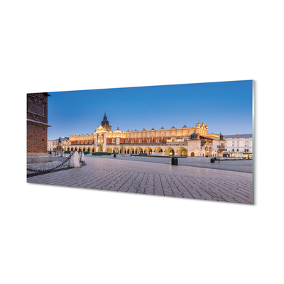 Quadro in vetro acrilico Tone tramonto di Cracovia