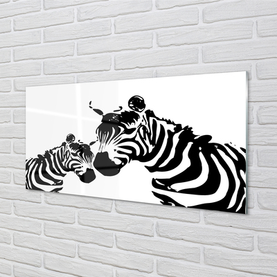 Quadro acrilico Zebre dipinte