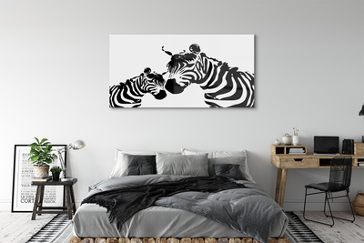 Quadro acrilico Zebre dipinte