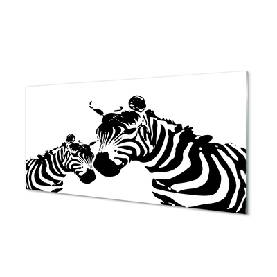 Quadro acrilico Zebre dipinte