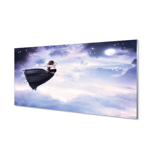 Quadro acrilico Fata Sky Cloud Moon