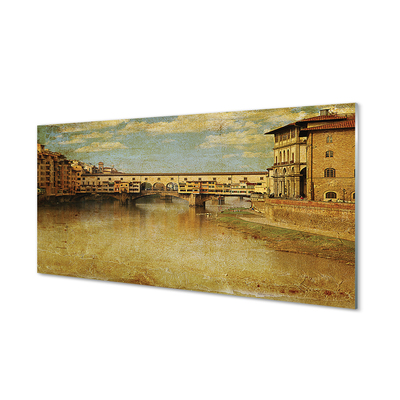 Quadro acrilico Italia Bridges River Buildings