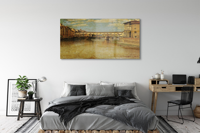 Quadro acrilico Italia Bridges River Buildings