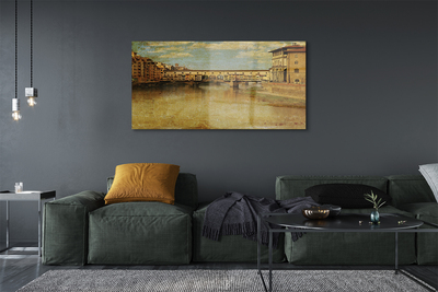 Quadro acrilico Italia Bridges River Buildings