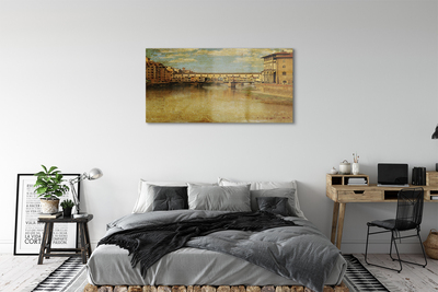 Quadro acrilico Italia Bridges River Buildings