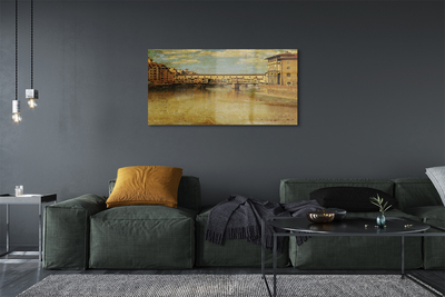 Quadro acrilico Italia Bridges River Buildings