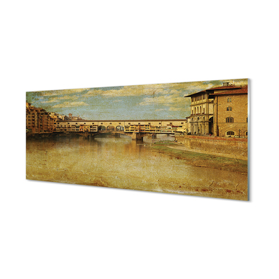 Quadro acrilico Italia Bridges River Buildings