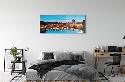 Quadro acrilico Bridges di Roma Sunset River