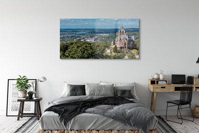 Quadro acrilico Germania Castello di città panorama