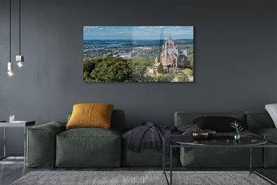 Quadro acrilico Germania Castello di città panorama