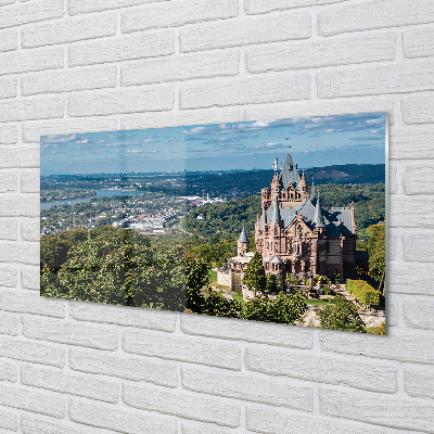 Quadro acrilico Germania Castello di città panorama