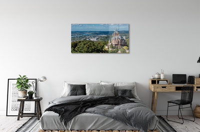 Quadro acrilico Germania Castello di città panorama