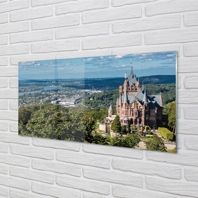 Quadro acrilico Germania Castello di città panorama