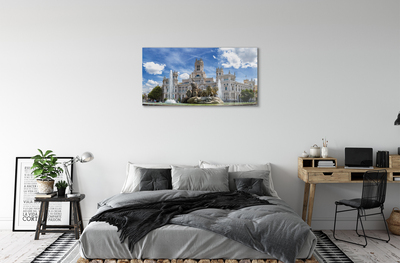 Quadro vetro acrilico Palazzo della fontana della Spagna Madrid