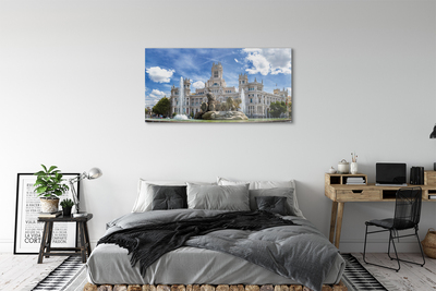 Quadro vetro acrilico Palazzo della fontana della Spagna Madrid