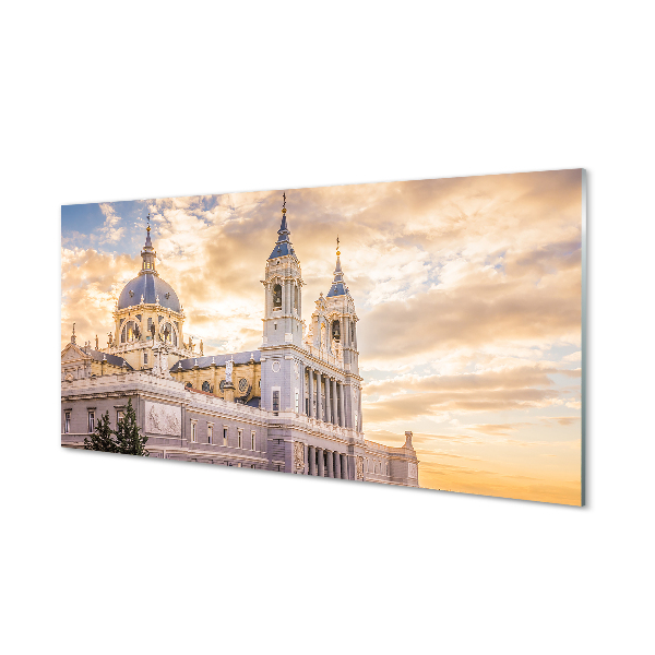 Quadro acrilico Sunset della Cattedrale Spagna