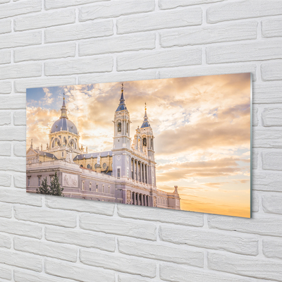 Quadro acrilico Sunset della Cattedrale Spagna