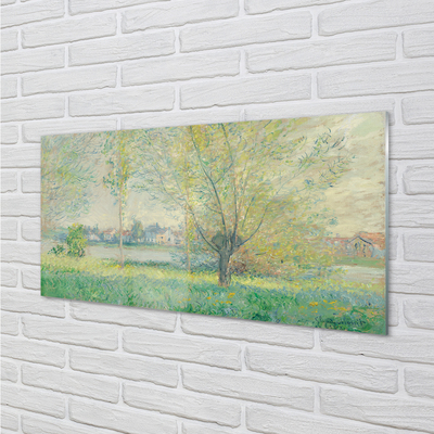 Quadro su vetro acrilico Meadow d'arte dipinto