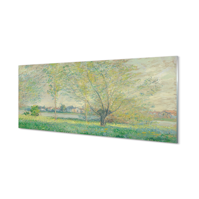 Quadro su vetro acrilico Meadow d'arte dipinto