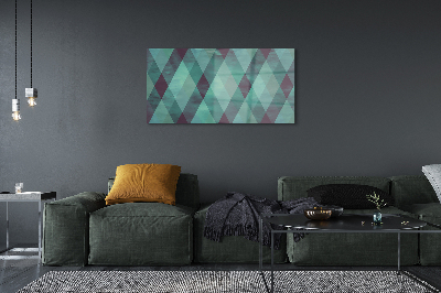 Quadro in vetro acrilico Pattern di diamante geometrico