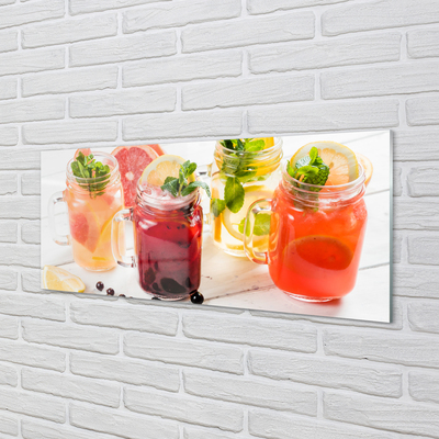 Quadro in vetro acrilico Cocktail di agrumi