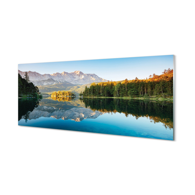 Quadro in vetro acrilico Montagne Germania Lake Las