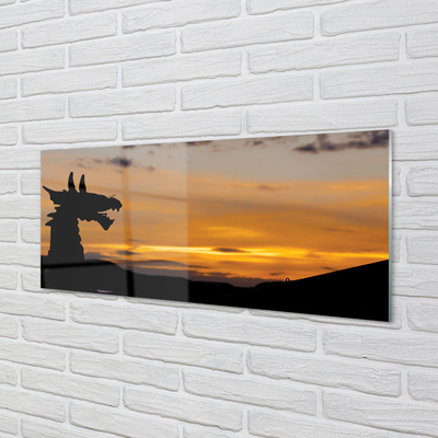 Quadro acrilico Dragon Sunset Heaven