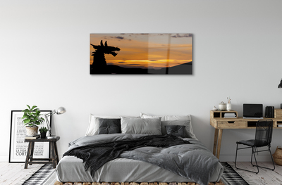 Quadro acrilico Dragon Sunset Heaven