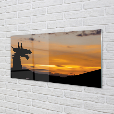 Quadro acrilico Dragon Sunset Heaven