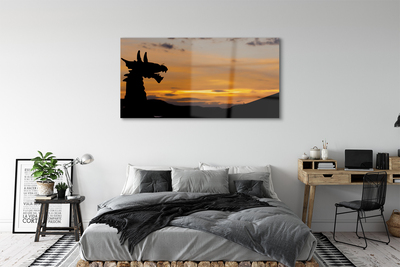 Quadro acrilico Dragon Sunset Heaven