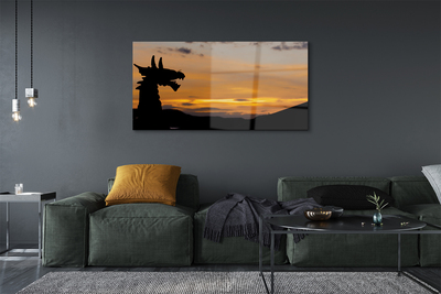 Quadro acrilico Dragon Sunset Heaven